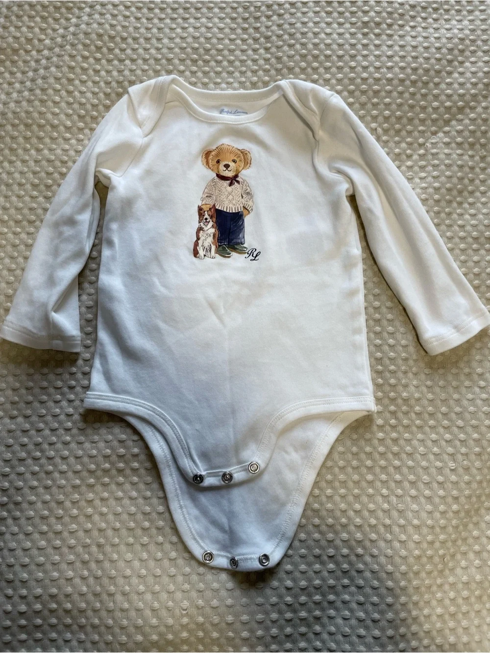 Polo Ralph Lauren Baby Bodysuit and Blanket Set